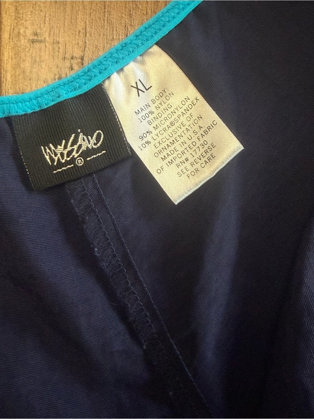 Mossimo Supply Co. Navy Shorts with Turquoise Trim, women XL - Picture 6 of 7